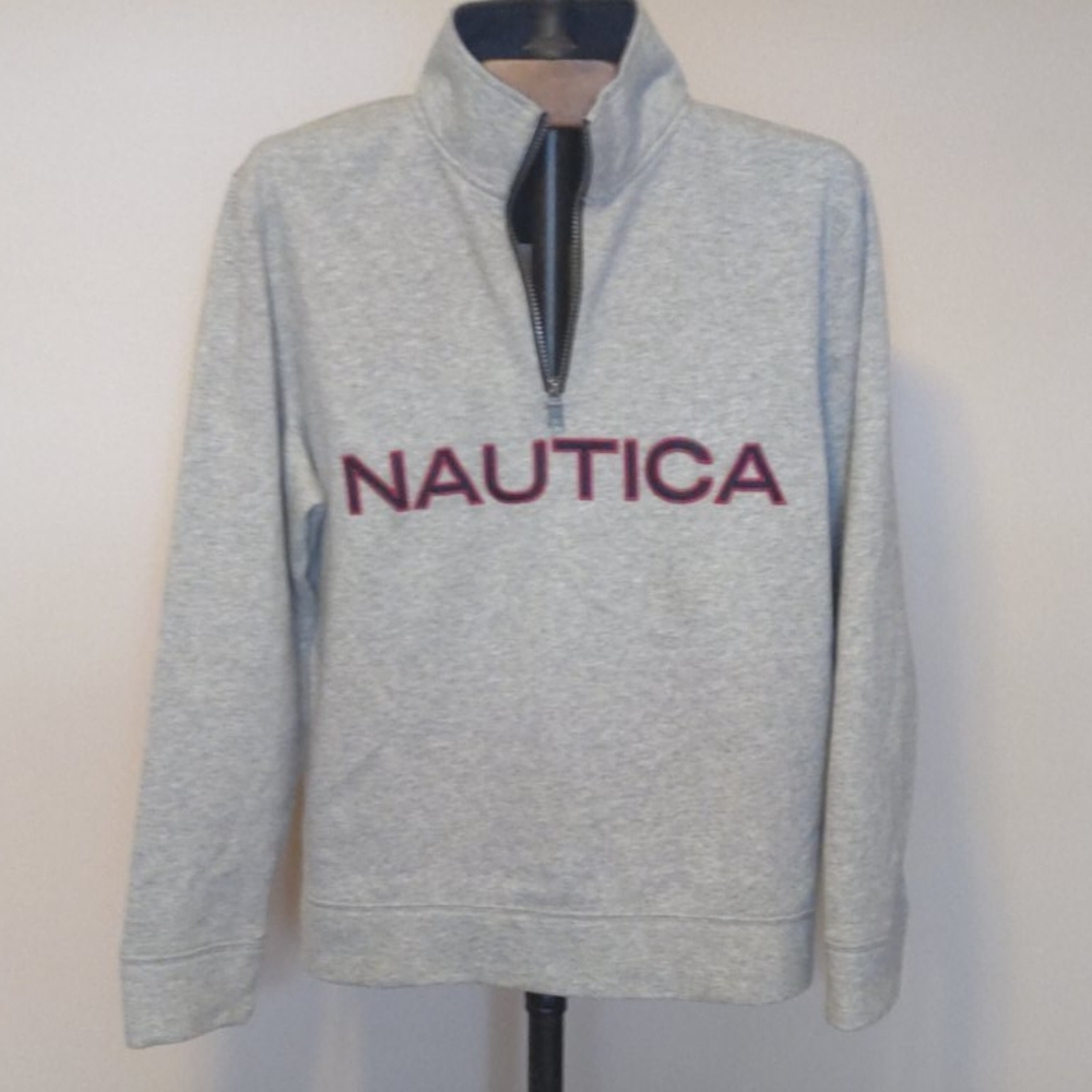 Nautica men's pullover zip sweatshirt